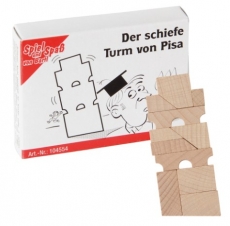 Mini-Holzpuzzle Der schiefe Turm von Pisa