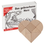 Mini-Holzpuzzle Das gebrochene Herz