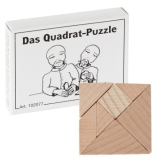 Mini-Holzpuzzle Das Quadrat-Puzzle