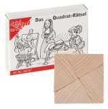 Mini-Holzpuzzle Das Quadrat-Rätsel