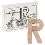 Mini-Holzpuzzle Das zerbrochene "R"