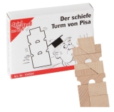 Mini-Holzpuzzle Der schiefe Turm von Pisa