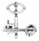 Mini-Huzzle-Cast-Puzzle - Key II - silber **