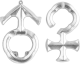 Mini-Huzzle-Cast-Puzzle - Dolce - silber ***