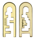 Mini-Huzzle-Cast-Puzzle - Keyhole - gold ****