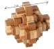 6 Bambus-Knobelspiele im Geschenkset
