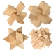Holz-Knobelspiele Quadruplets – 4er-Set