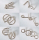 Metall-Puzzle-Set mit 6 Knobelspielen
