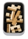 IQ-Test Bambus-Knobelspiel – Block 2 in Metalldose ****