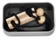 IQ-Test Bambus-Knobelspiel – Schwarz in Metalldose ****