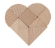 Mini-Holzpuzzle Das gebrochene Herz