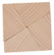 Mini-Holzpuzzle Das Quadrat-Rätsel