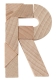 Mini-Holzpuzzle Das zerbrochene "R"