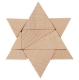 Mini-Holzpuzzle Der David-Stern