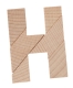 Mini-Holzpuzzle H-Puzzle