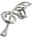 Mini-Huzzle-Cast-Puzzle Enigma ****** - silber