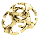 Mini-Huzzle-Cast-Puzzle Rotor ****** - gold