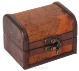 Puzzle-Truhe - Kleine Schatztruhe mit 5 Mini-Holzpuzzles (Zufallsauswahl)