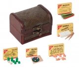Spiele-Truhe - Kleine Schatztruhe mit 5 Mini-Spielen (Zufallsauswahl)