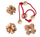 Dezember-WOW: 3er-Pack Wooden Puzzles Collection (12 Spiele)