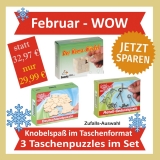Februar-WOW: 3er-Set Taschenpuzzles - Zufallsmischung
