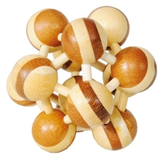 IQ-Test Bambus-Knobelspiel – Atom zweifarbig ***