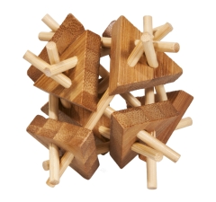 IQ-Test Bambus-Knobelspiel – Stäbe mit Dreiecken ***