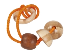 IQ-Test Bambus-Knobelspiel – Orange in Metalldose *****