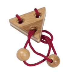 IQ-Test Bambus-Knobelspiel – Rot in Metalldose ****