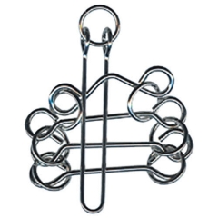 IQ-Test Metall-Knobelspiel – Doppelter Steg in Metalldose ****