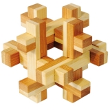 IQ-Test-Puzzle aus Bambus  Konstrukt ***