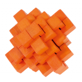 IQ-Test-Puzzle aus Bambus  Ananas orange ****
