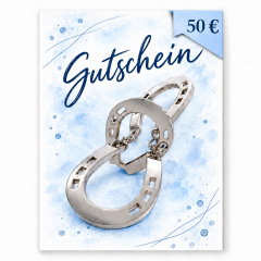 Geschenkgutschein Metall blau – 50 € (PDF-Download)