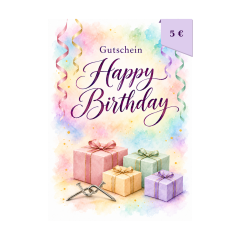 Geschenkgutschein Happy Birthday – 5 € (PDF-Download)