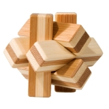 Bambus-Puzzle Knoten ***  in Metalldose