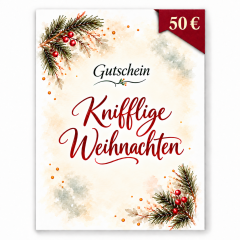 Geschenkgutschein Knifflige Weihnachten – 50 € (PDF-Download)