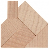 Mini-Holzpuzzle (englisch) The House Builder