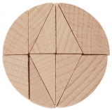 Mini-Holzpuzzle (englisch) The Cavemans Wheel