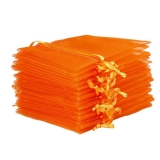 10x Organza-Säckchen  9x12 cm - orange
