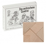 Mini-Holzpuzzle  Das zerbrochene Quadrat