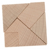 Mini-Holzpuzzle Das zerbrochene Quadrat