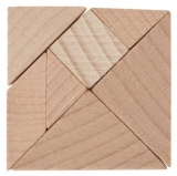 Mini-Holzpuzzle Das Quadrat-Puzzle