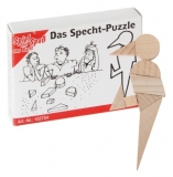 Mini-Holzpuzzle Das Specht-Puzzle