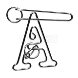 A-Puzzle - Metall-Knobelspiel - 11 cm