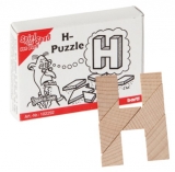 Mini-Holzpuzzle H-Puzzle
