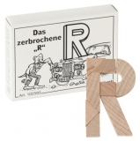 Mini-Holzpuzzle  Das zerbrochene R